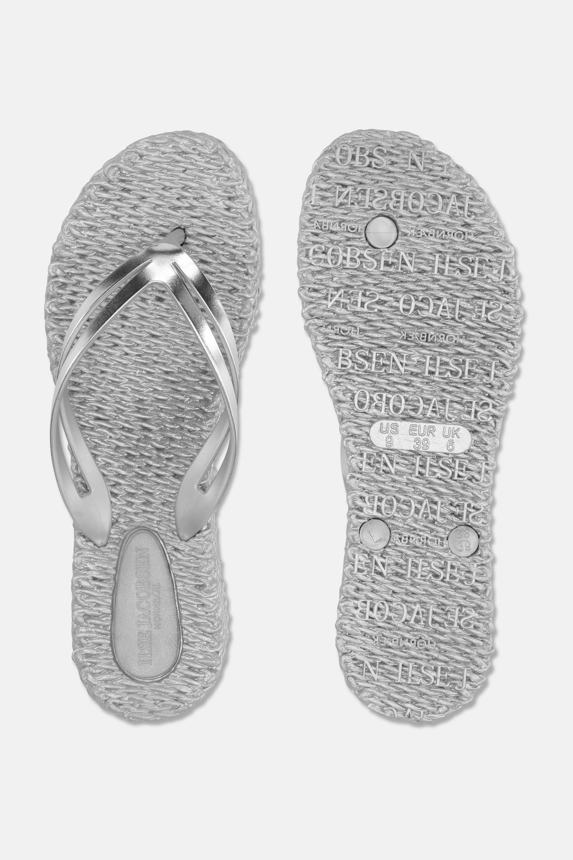 Platform Klipklapper Metallic - Silver